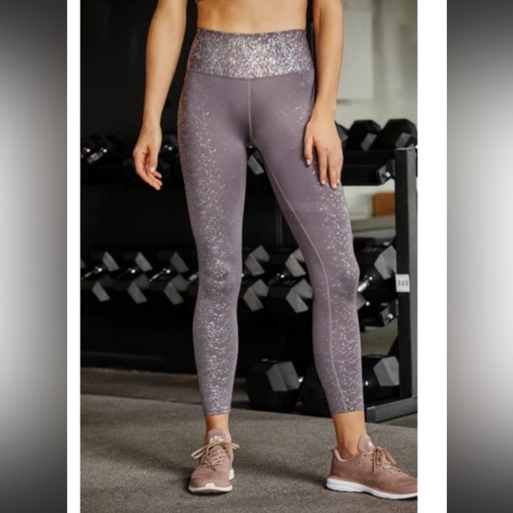 Free People Movement Tide is High Leggings with Rainbow Reflective Spots